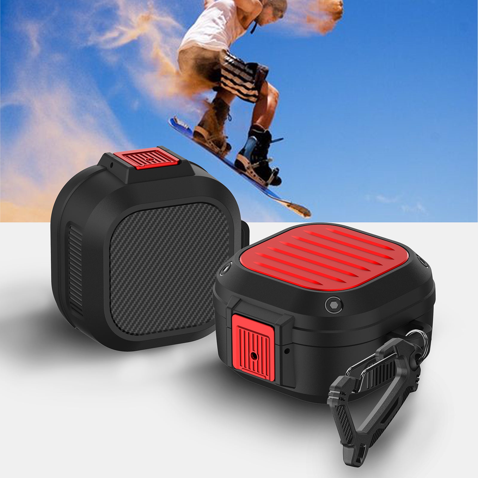 For Samsung Buds Live / Buds2 / Buds Pro / Buds2 Pro Pressing Buckle Earphone Protective Case Luggage Case Design TPU PC Cover For Samsung Buds Live / Buds2 / Buds Pro / Buds2 Pro Pressing Buckle Earphone Protective Case Luggage Case Design TPU PC Cover